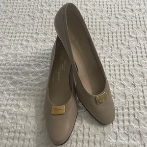 Salvatore Ferragamo ‘Made in Italy’ Leather Block Heels